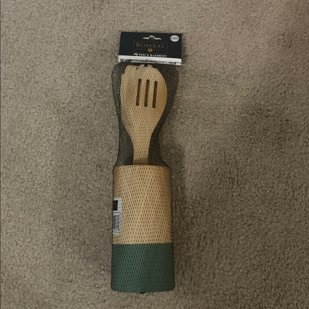 7 Piece Bamboo Utensil Set